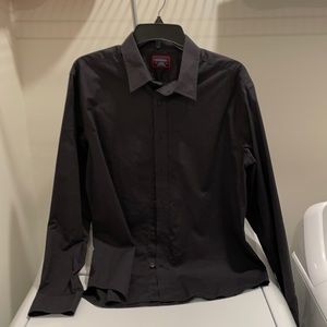 UNTUCKit Black Cotton Shirt